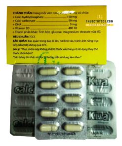 Calcikua bổ sung canxi, vitamin D3 và DHA chính hãng