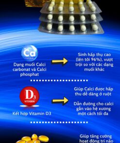 Calcikua bổ sung canxi, vitamin D3 và DHA có nhiều lợi ích