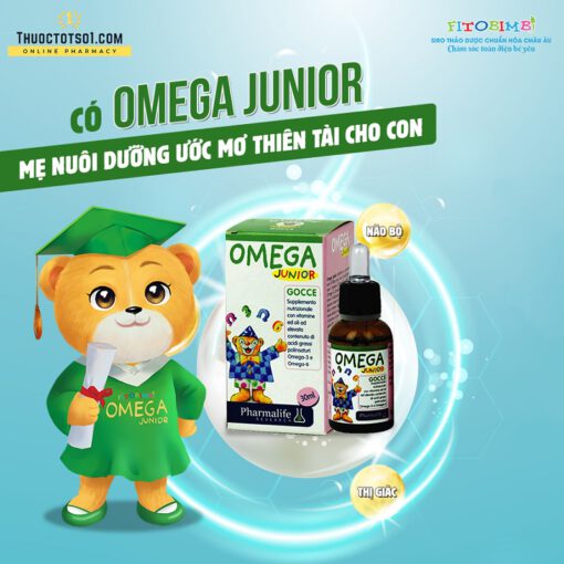 Fitobimbi Omega Junior giúp trẻ phát triển trí tuệ thông minh sáng mắt nhập khẩu châu Âu