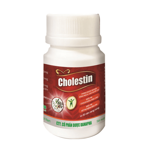 thuốc hạ mỡ máu cholestin thuốc đông dược ngăn ngừa cholesterol lọ 50 viên