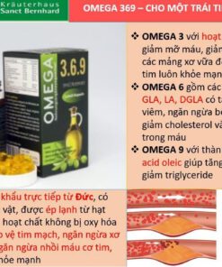 Omega 369 dầu hạt lanh cung cấp acid béo từ thực vật giúp giảm mỡ máu