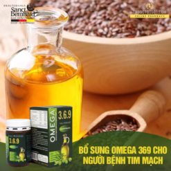 Omega 369 dầu hạt lanh cung cấp acid béo từ thực vật tốt cho tim mạch