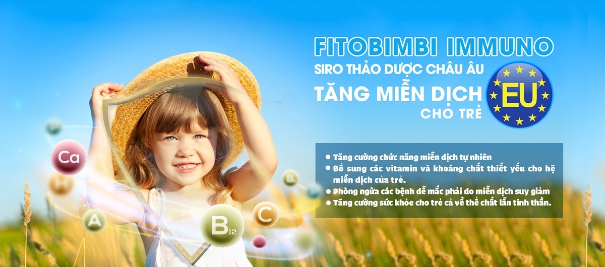 Fitobimbi Immuno tăng cường miễn dịch cho bé từ thảo dược châu Âu sản phẩm cao cấp