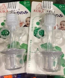 dụng cụ uống thuốc trẻ em Kuka nhập khẩu Nhật Bản silicon y tế