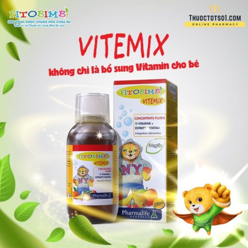 Fitobimbi Vitemix cung cấp vitamin và khoáng chất thiên nhiên chuẩn hóa châu Âu