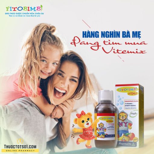 Fitobimbi Vitemix cung cấp vitamin và khoáng chất thiên nhiên hàng nghìn bà mẹ tìm mua