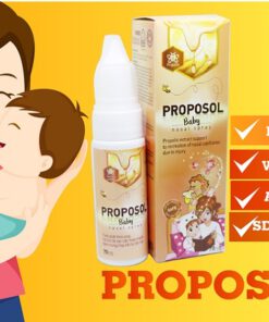 Xịt mũi keo ong Proposol baby tái tạo niêm mạc mũi an toàn hiệu quả