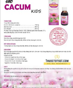 siro cảm cúm trẻ em Cacum Kids thực phẩm chức năng