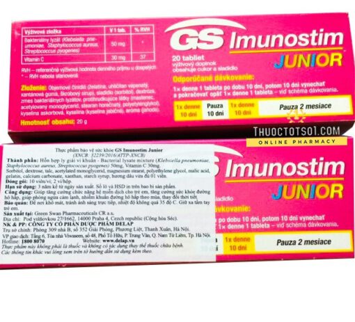 Gs Imunostim Junior vắc xin hô hấp Delap Pharma