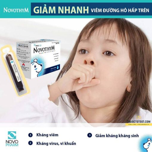 Novothym siro thảo dược châu âu chống viêm đường hô hấp nguyên liệu nhập khẩu chuẩn hóa