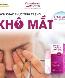 nước mắt nhân tạo Novotane Ultra điều trị khô mắt mỏi mắt lọ 5ml