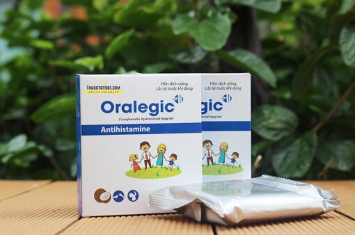 thuốc dị ứng trẻ em Oralegic vị sữa dừa thơm ống 10ml cho người lớn