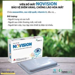 viên bổ mắt Novision giúp sáng mắt & tăng cường thị lực bảo vệ điểm vàng