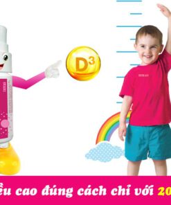 vitamin D3 dạng xịt Dimao cho trẻ thêm cao chỉ với 2000 mỗi ngày
