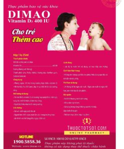 vitamin D3 dạng xịt Dimao cho trẻ thêm cao cục ATTP xác nhận