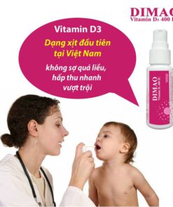 vitamin D3 dạng xịt Dimao cho trẻ thêm cao dạng xịt đầu tiên tại Việt Nam