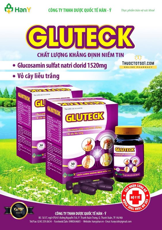 Gluteck bảo vệ và tái tạo mô sụn khớp chính hãng