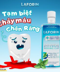 nước súc miệng sát khuẩn Laforin ngăn ngừa 99% virus tạm biệt chảy máu chân răng