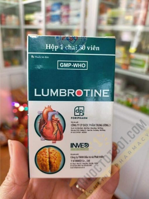 thuốc phòng ngừa tai biến Lumbrotine trị tê mỏi chân tay di chứng sau tai biến Dược phẩm TW3 sản xuất