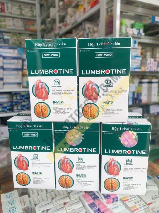thuốc phòng ngừa tai biến Lumbrotine trị tê mỏi chân tay di chứng sau tai biến nhồi máu cơ tim