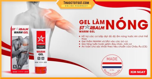 gel làm nóng cơ Starbalm giảm đau giảm mỏi giúp thư giãn cơ bắp cao cấp