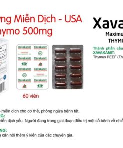 viên tăng miễn dịch Mỹ Xavakamit nâng cao đề kháng phòng ngừa bệnh tật hộp 60 viên nang mềm