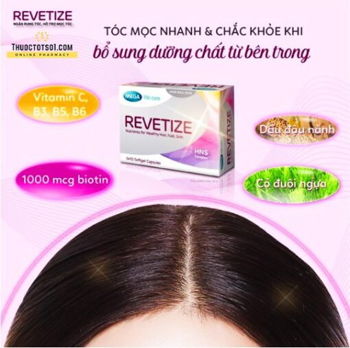 viên uống giảm rụng tóc Revetize kích thích mọc tóc giúp tóc chắc khỏe thành phần