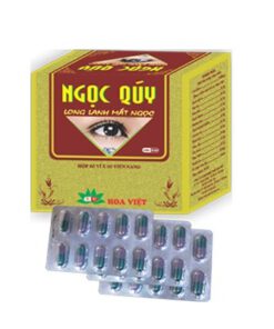 thuốc bổ mắt Ngọc Quý điều trị khô mắt quáng gà thị lực kém Hoa Việt