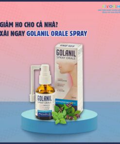 xịt họng Golanil Spray sạch họng giảm ho hết viêm họng nhập khẩu Italy