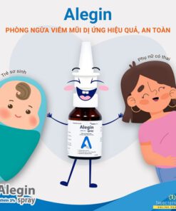 xịt viêm mũi dị ứng Alegin an toàn cho trẻ nhỏ phụ nữ có thai trẻ sơ sinh