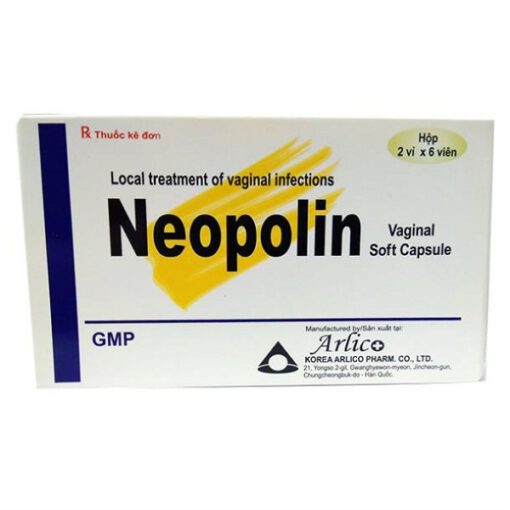 thuốc đặt âm đạo Neopolin điều trị viêm nhiễm phụ khoa 12 viên nang mềm