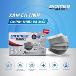 khẩu trang y tế Biomeq Mask kháng khuẩn vượt chuẩn màu xám cá tính