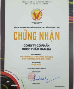 Nam Hà Pharma chứng nhận hàng Việt Nam chất lượng cao thuoctotso1