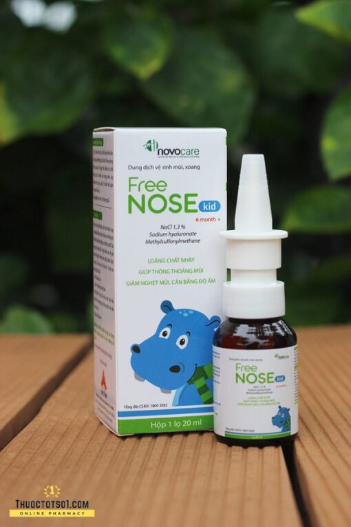 xịt thông mũi Freenose Kid giúp loãng chất nhầy thông thoáng mũi cho bé chất lượng cao