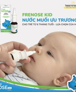 xịt thông mũi Freenose Kid giúp loãng chất nhầy thông thoáng mũi cho bé nước muối ưu trương