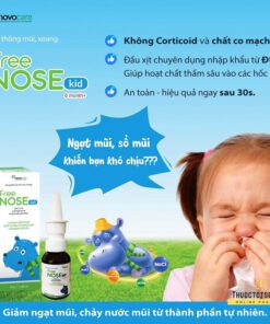 xịt thông mũi Freenose Kid giúp loãng chất nhầy thông thoáng mũi cho bé thuoctotso1