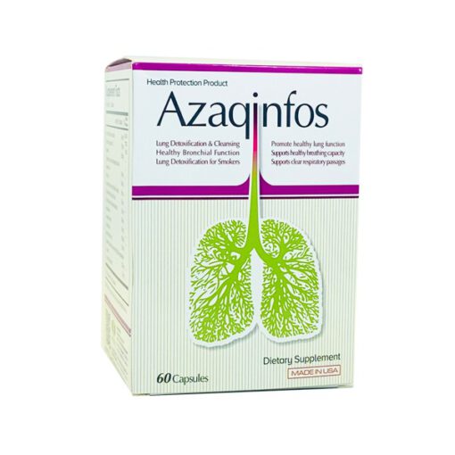 viên bổ phổi Mỹ Azaqinfos làm sạch ngăn ngừa nhiễm độc phổi thuoctotso1