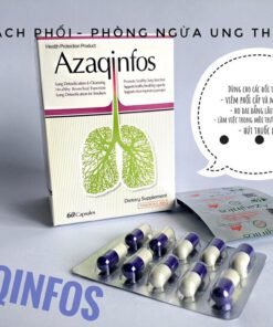 viên bổ phổi Mỹ Azaqinfos làm sạch ngăn ngừa nhiễm độc phổi ung thư phổi