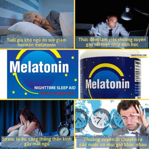 viên ngủ ngon Mỹ Melatonin giúp dễ ngủ tạo giấc ngủ tự nhiên đối tượng sử dụng