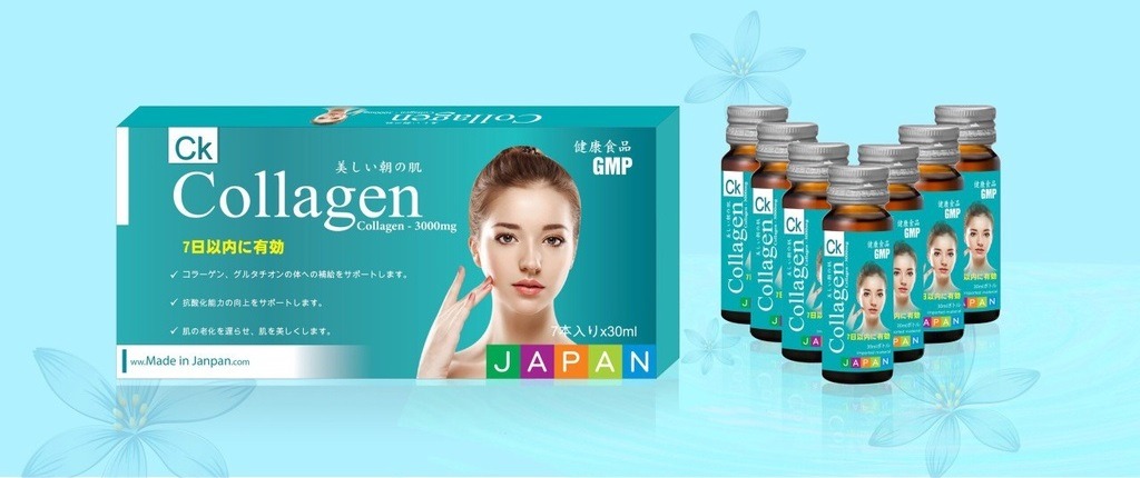 Collagen CK 3000mg Nhật Bản giúp da sáng đẹp mịn màng sản phẩm cao cấp thuoctotso1