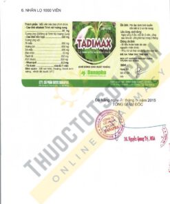 thuốc điều trị u xơ Tadimax trị u xơ tử cung và phì đại tiền liệt tuyến chính hãng thuoctotso1