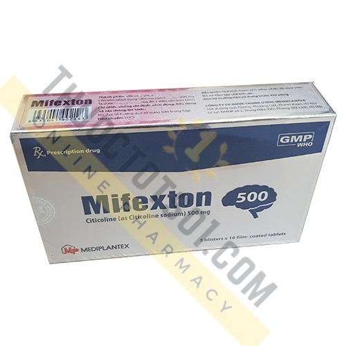 thuốc Mifexton Citicolin 500mg điều trị tai biến mạch máu não sa sút trí tuệ suy giảm trí nhớ thuoctotso1.com