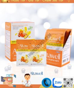 khăn y tế gừng nghệ Altawell giúp làm sạch và ấm cơ thể phục hồi làn da an toàn hiệu quả ThuocTotSo1.com