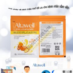 khăn y tế gừng nghệ Altawell giúp làm sạch và ấm cơ thể phục hồi làn da cho người nằm viện ThuocTotSo1.com